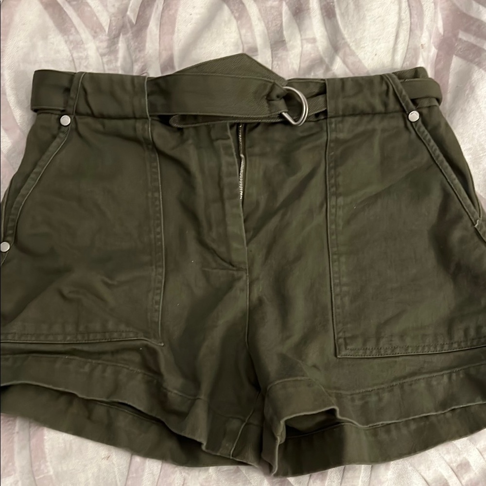 Rag and bone Olive Green Women's Belted Shorts